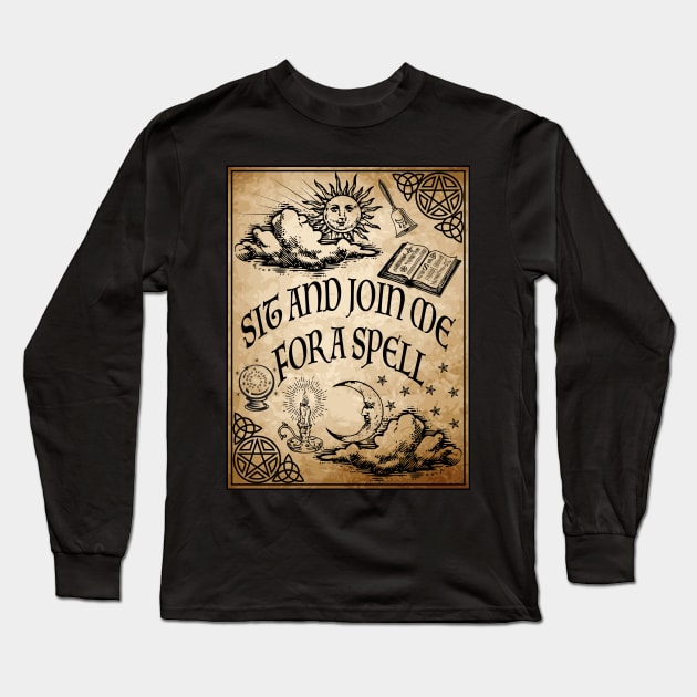 Join me for a spell Long Sleeve T-Shirt by RavenWake